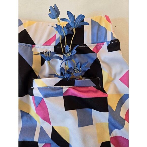 IZOD Womens Golf Geometric Print Performance Stretch Skort Large - Picture 6 of 11